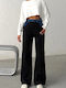 Hoch tailliert Damenjeans in Boyfriend-Passform Black