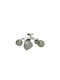 Light fixture Ceiling Mount Light 55cm Silver with Socket E27 with Crystals