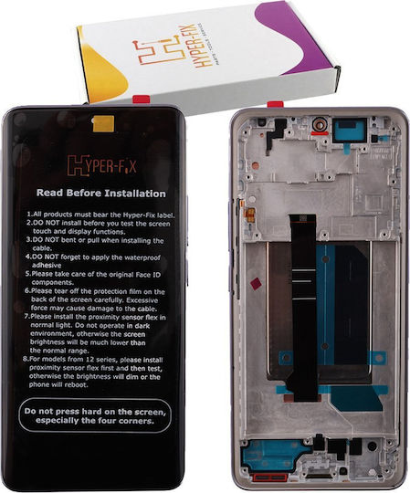 Hyper Fix Οθόνη με Μηχανισμό Αφής και Πλαίσιο για Xiaomi Redmi Note 14 Pro Plus 5G (Μωβ)