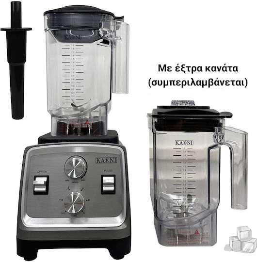 Karni Commercial Blender Karni KAN800 2kw Turbo Gray Color 2Lt With Extra Jug