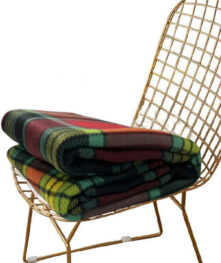 SpitiBazaar Одеяло Кинг сайз 220x240см. Green-red
