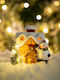 Alista Home Crăciunescă Iluminată Decorativă Scenă Albă 8.5x8x6cm.