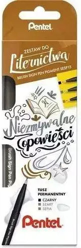 Pentel Markere Negri 3buc