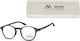 Montana Eyewear Mr52 Очила за четене +2.50 в Черен цвят