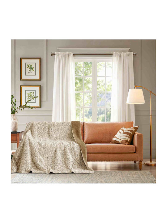 Lucktora Sherpa Blanket Double 220x240cm Beige