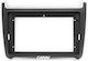 CARAV Industries Inc. DIN Fascia Panels 2 Din Compatible with Screen 9" for Jaguar MK Volkswagen Polo 2014 2017