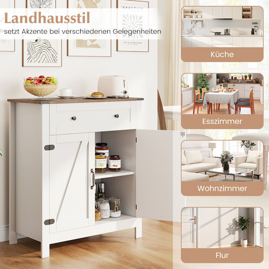 Cabinet Wall White 80x41x92cm