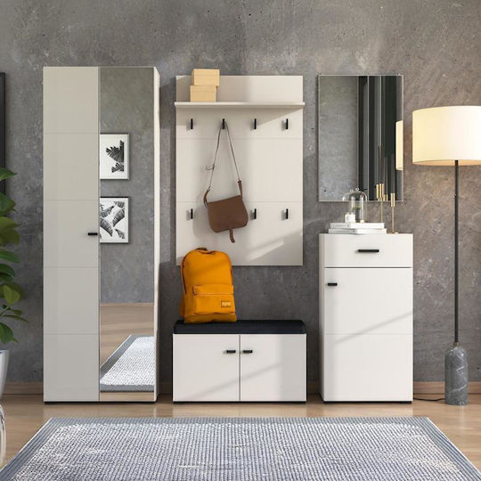 Rathlin Entry Furniture with Shoe Rack Cashmere 51x35x98cm