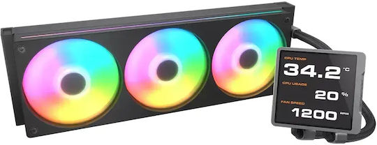 Cougar Poseidon Vistek PRO Water Cooling AIO CPU With 3 120mm Fans And ARGB Lighting