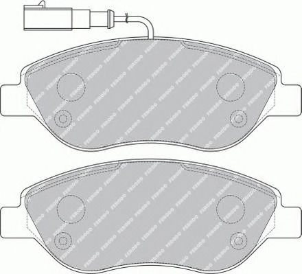 Ferodo Σετ Τακάκια Εμπρός 4τμχ Alfa Romeo Mito Fiat Bravo Stilo Lancia Delta Fdb1468