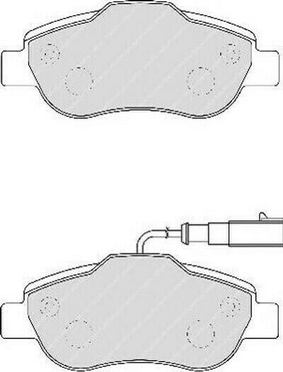 Ferodo Front Brake Pad Set 4 Pieces Fiat 500 Panda Fdb1945