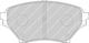 Ferodo Front Brake Pad Set 4 Pieces Mazda MX-5 II Fdb1600