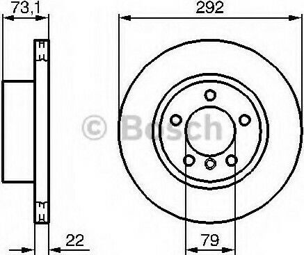 Bosch Brake Discs Front 2 Pieces Bmw Series 1 Series 3 0986479214