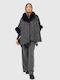 Women's Cardigan with Zipper Black