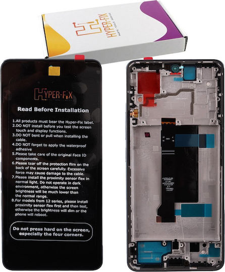 Hyper Fix Οθόνη με Μηχανισμό Αφής και Πλαίσιο για Xiaomi Redmi Note 13 Pro 5G, Poco X6 5G (Μπλε)