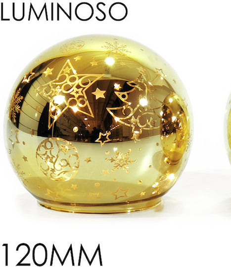 General Trade Изпълнена със Светлина Златиста Топка Коледни Фигури Led 12 см