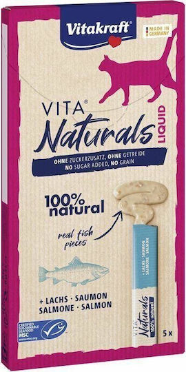 Vitakraft Nassfutter für Katzen mit Lachs, Meat, Leber und Geflügel 6x15gr
