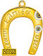 Metallic Decorative Horseshoe Gold 3.5x4.5cm M2026/11381