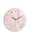 Tulup Wanduhr Glas Rosa Ø30cm