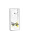 Tulup Silent Ceas de Perete Galben 30x60cm