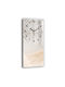Tulup Silent Wall Clock Glass Beige 30x60cm