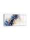 Tulup Silent Wall Clock Glass Multicolour 60x30cm