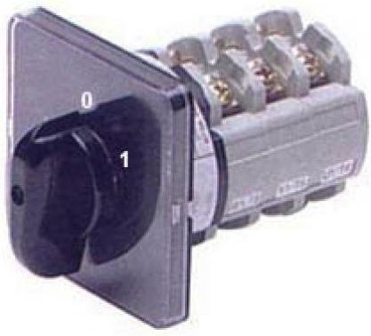 Ein-Aus-Schalter Rotierend 0-1 2p 20a Platte 75x75 Ca0160002pl2 Vem