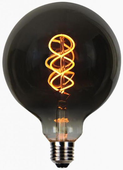 LED line Λάμπα LED 4W για Ντουί E27 και Σχήμα G125 Θερμό Λευκό Dimmable