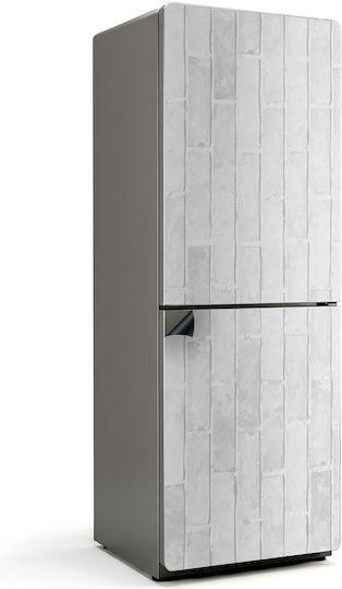Decorative Magnetic Refrigerator Cover Brick Design Vertical 70x190 Cm