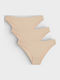 Women's Slip 3Pack Beige
