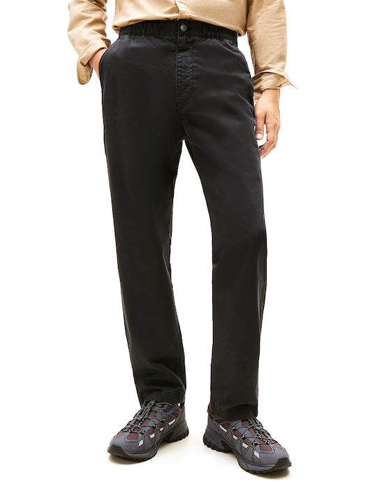 Trousers Chino Elastic in Regular Fit Black