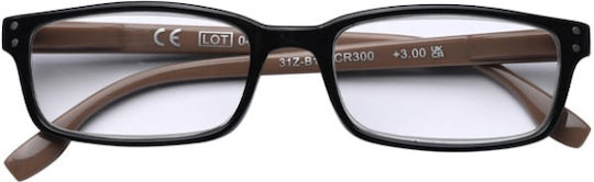 Zippo Lesebrille +2.50 in Schwarz Farbe