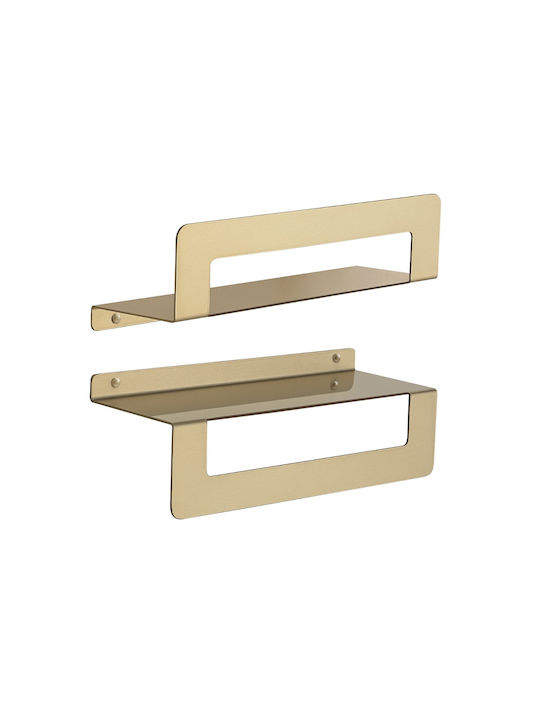 Gedy Cleo Wall-Mounted Bathroom Shelf Unit Inox...