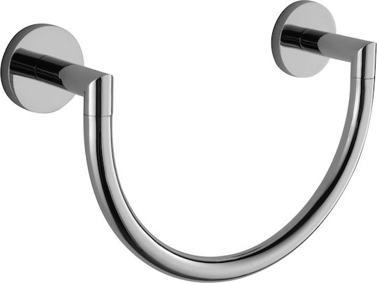 Bronze Art Single Wall-Mounted Bathroom Ring ​24.5x7cm Silver