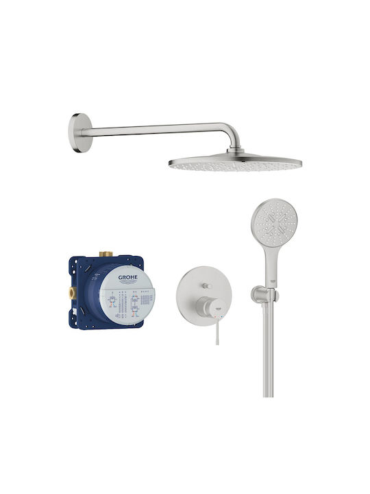 Grohe για Ντουζιέρα 2 Εξόδων Ασημί 4005176791796