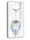Tulup Kinder-Wanduhr Eule Blick Glas 30x60cm