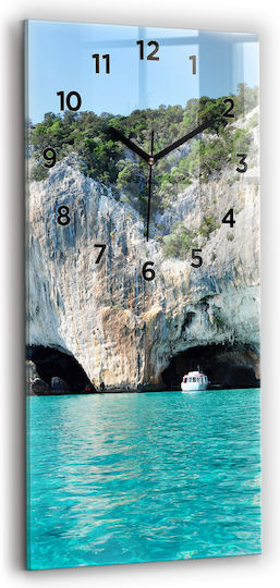 Tulup Kids Wall Clock Underwater Cave Glass 30x60cm