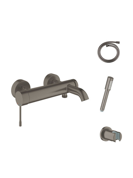 Grohe Essence Mixing Bathtub Shower Faucet Complete Set Gray