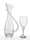 Wedding Carafe Set with Wine Glass made of Crystal 2pcs