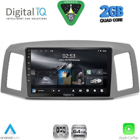 Digital IQ Ηχοσύστημα Αυτοκινήτου για Jeep Grand Cherokee 2005-2007 (Bluetooth/USB/WiFi/GPS/Apple-Carplay/Android-Auto) με Οθόνη Αφής 10"