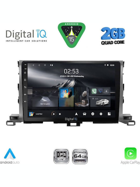 Digital IQ Автомобилна Аудио Система (Блутут/USB/WiFi/GPS/Apple-Carplay/Android-Auto) с Тъчскрийн 10"