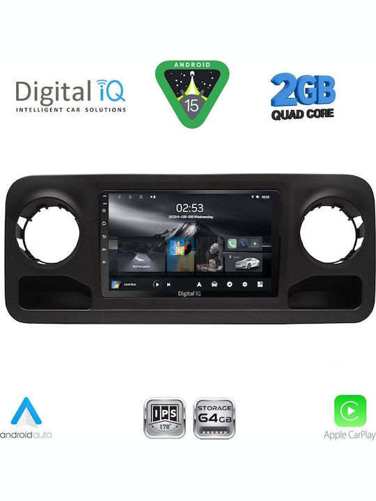 Digital IQ Car Audio System for Mercedes-Benz Sprinter 2018 (Bluetooth/USB/WiFi/GPS/Apple-Carplay/Android-Auto) with Touch Screen 10"