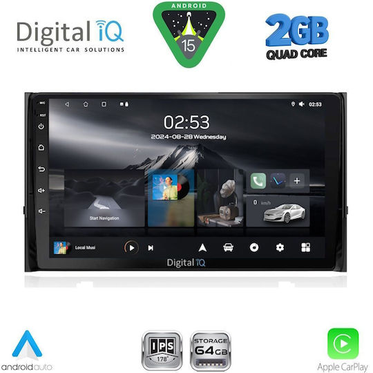 Digital IQ Ηχοσύστημα Αυτοκινήτου για Skoda Karoq / Kodiaq 2016 (Bluetooth/USB/WiFi/GPS/Apple-Carplay/Android-Auto) με Οθόνη Αφής 10"