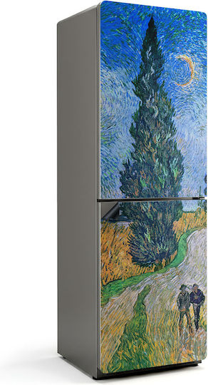 Magnetisches Kühlschrank- und Gefrierschrank-Wandsticker Landschaft Van Gogh 60x180 cm