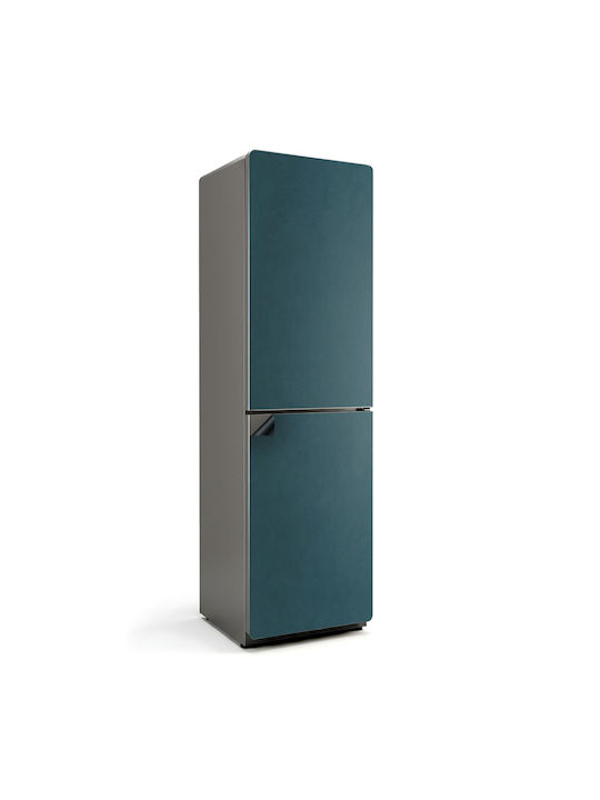Magnetic Refrigerator Cover Durable Washable Dark Navy Blue 60x250 Cm