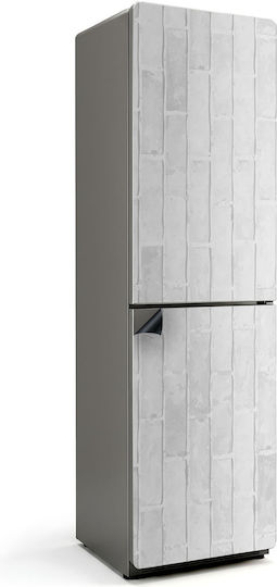 Decorative Magnetic Refrigerator Cover Brick Pattern Vertical 60x250 Cm