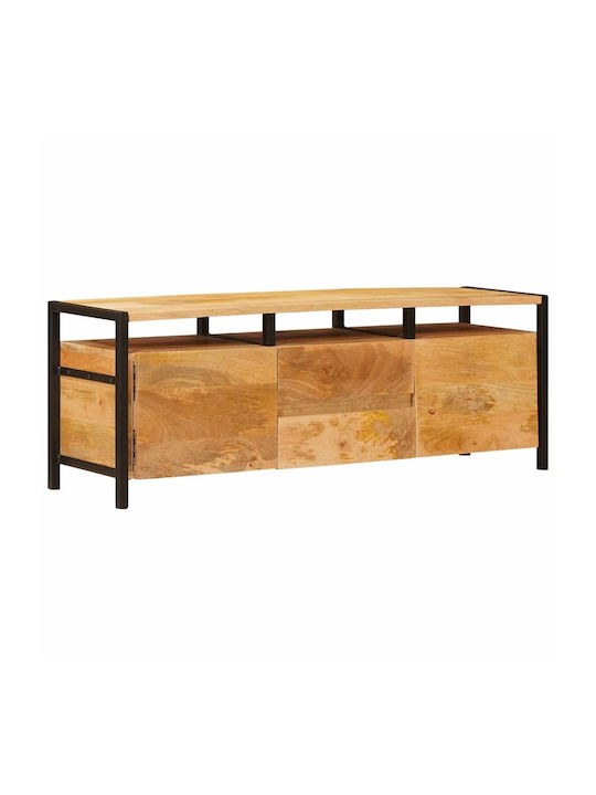 Bufet din Lemn Masiv & Metal cu Sertare Maro 110x30x40cm