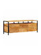 Bufet din Lemn Masiv & Metal cu Sertare Maro 110x30x40cm