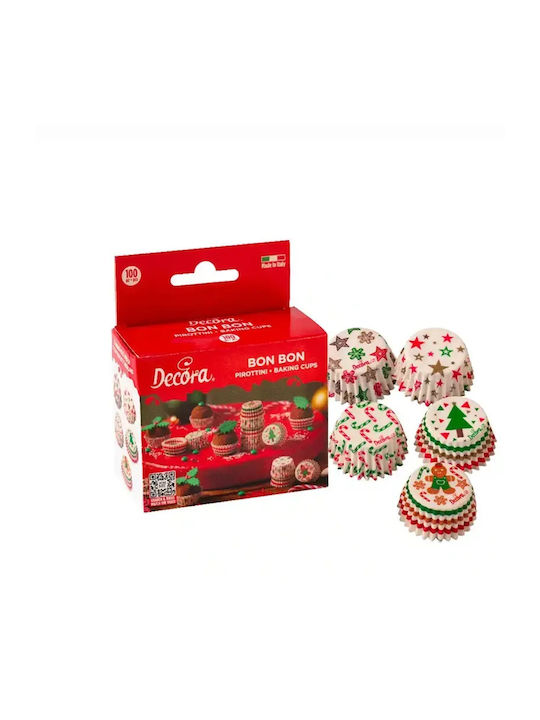 Decora Set Christmas Cake Molds D27cm. 100pcs