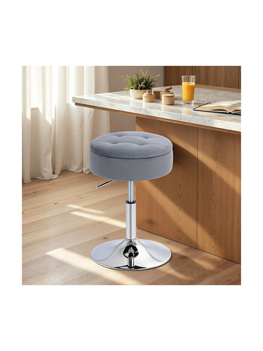 Stool Bar Bistro with Adjustable Height Gray 39x39x65cm